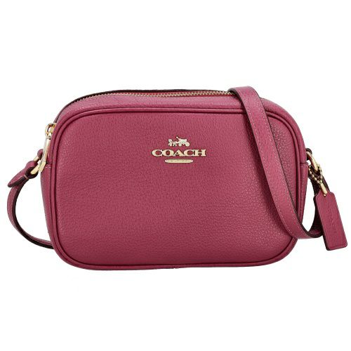 コーチ アウトレット ショルダーバッグ レディース リファインド ペブルド レザー ミニ ジェイミー カメラ バッグ ピンク COACH OUTLET CQ875 IMPIN