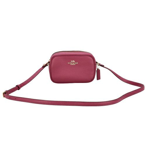 コーチ アウトレット ショルダーバッグ レディース リファインド ペブルド レザー ミニ ジェイミー カメラ バッグ ピンク COACH OUTLET CQ875 IMPIN