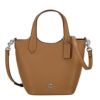 コーチ アウトレット ショルダーバッグ レディース ハンナ ダブル フェース レザー バケット バッグ ブラウン COACH OUTLET CR168 SV/QD ライトサドル