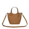 コーチ アウトレット ショルダーバッグ レディース ハンナ ダブル フェース レザー バケット バッグ ブラウン COACH OUTLET CR168 SV/QD ライトサドル