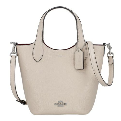 コーチ アウトレット ショルダーバッグ レディース ハンナ ダブル フェース レザー バケット バッグ ホワイト COACH OUTLET CR168 SVVFS
