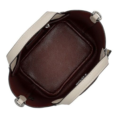 コーチ アウトレット ショルダーバッグ レディース ハンナ ダブル フェース レザー バケット バッグ ホワイト COACH OUTLET CR168 SVVFS