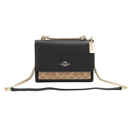 コーチ アウトレット ショルダーバッグ レディース シグネチャー ブラック COACH OUTLET CV978 IMXB2 ブラック/ブラウン