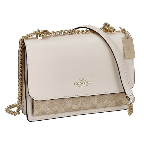 コーチ アウトレット ショルダーバッグ レディース シグネチャー ホワイト COACH OUTLET CV978 IMXDM ベージュ/ホワイト