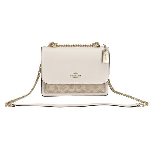 コーチ アウトレット ショルダーバッグ レディース シグネチャー ホワイト COACH OUTLET CV978 IMXDM ベージュ/ホワイト