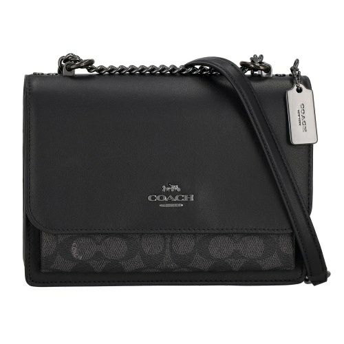 コーチ アウトレット ショルダーバッグ レディース シグネチャー ブラック COACH OUTLET CV978 QBMI5 チャコール/ブラック