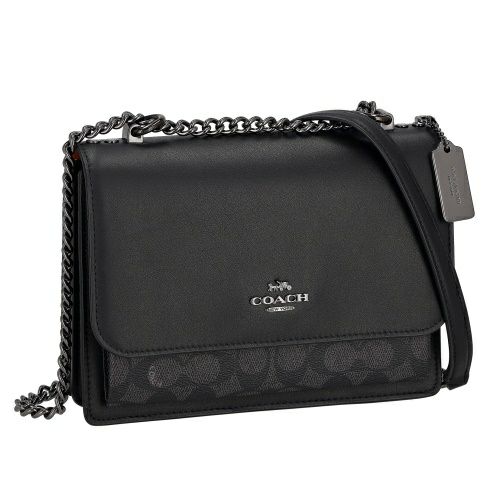 コーチ アウトレット ショルダーバッグ レディース シグネチャー ブラック COACH OUTLET CV978 QBMI5 チャコール/ブラック