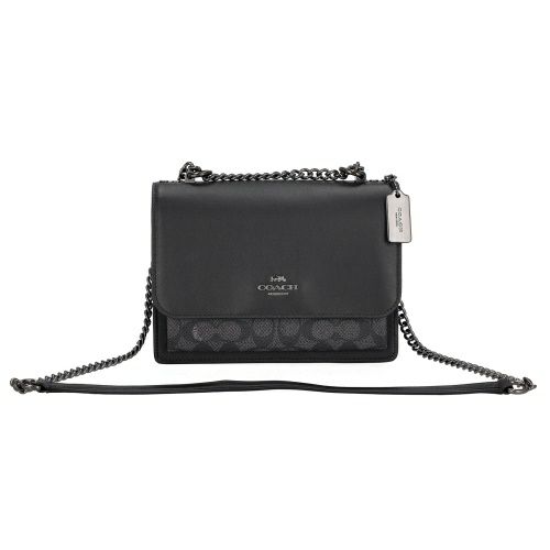 コーチ アウトレット ショルダーバッグ レディース シグネチャー ブラック COACH OUTLET CV978 QBMI5 チャコール/ブラック