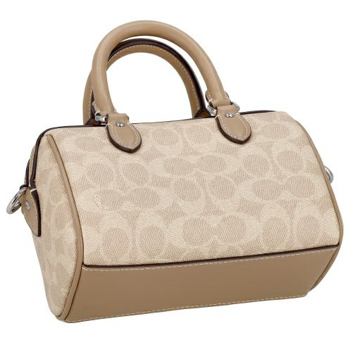 コーチ アウトレット ショルダーバッグ レディース シグネチャー ミニ ローアン クロスボディー ブラウン COACH OUTLET CW331 SVPWH ベージュ