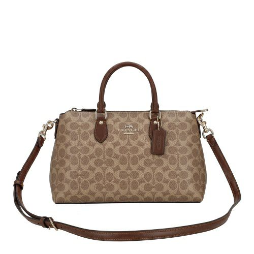 コーチ アウトレット ショルダーバッグ レディース ジョージア シグネチャー サッチェル ブラウン COACH OUTLET CW422 IMXHE ブラウン