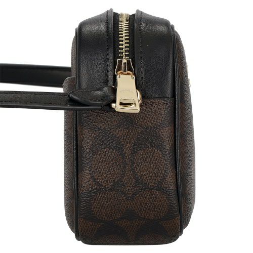 コーチ アウトレット ショルダーバッグ レディース シグネチャー ミニ ジェイミー カメラ バッグ ブラウン COACH OUTLET CY752 IMXAQ ブラウン/ブラック