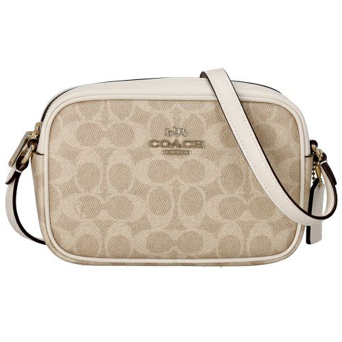 コーチ アウトレット ショルダーバッグ レディース シグネチャー ミニ ジェイミー カメラ バッグ ホワイト COACH OUTLET CY752 IMXDM サンド/チョーク