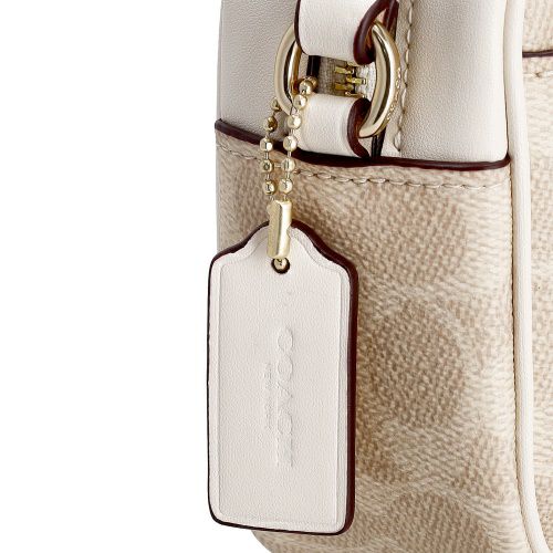 コーチ アウトレット ショルダーバッグ レディース シグネチャー ミニ ジェイミー カメラ バッグ ホワイト COACH OUTLET CY752 IMXDM サンド/チョーク