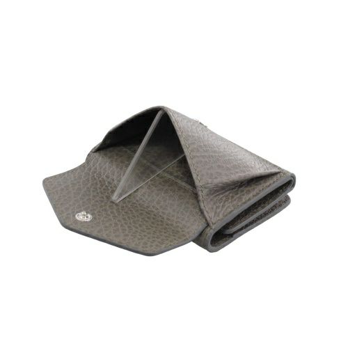 メゾンマルジェラ 三つ折り財布 レディース 4ステッチ グレー Maison