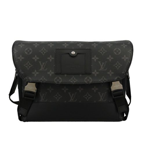 ルイヴィトン ショルダーバッグ モノグラム エクリプス メッセンジャー・ヴォワヤージュPM ブラック LOUIS VUITTON M40511 メンズ