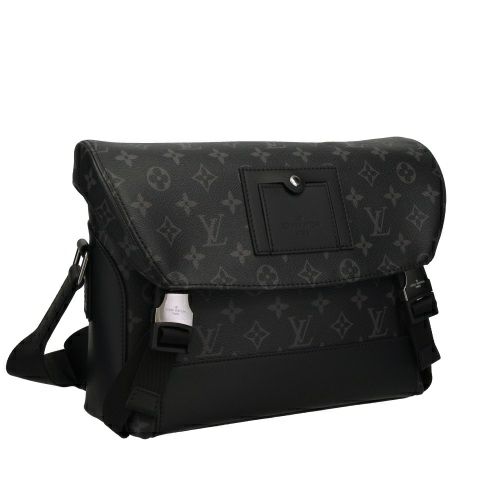 ルイヴィトン ショルダーバッグ モノグラム エクリプス メッセンジャー・ヴォワヤージュPM ブラック LOUIS VUITTON M40511 メンズ