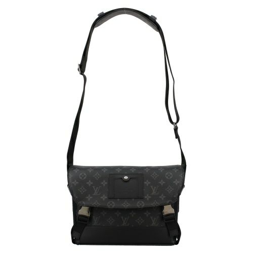 ルイヴィトン ショルダーバッグ モノグラム エクリプス メッセンジャー・ヴォワヤージュPM ブラック LOUIS VUITTON M40511 メンズ