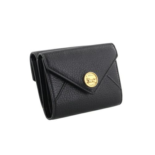 クロエ 三つ折り財布 レディース ENVELOPE SMALL TRIFOLD ブラック CHLOE CH25SP543 O93 001 BLACK