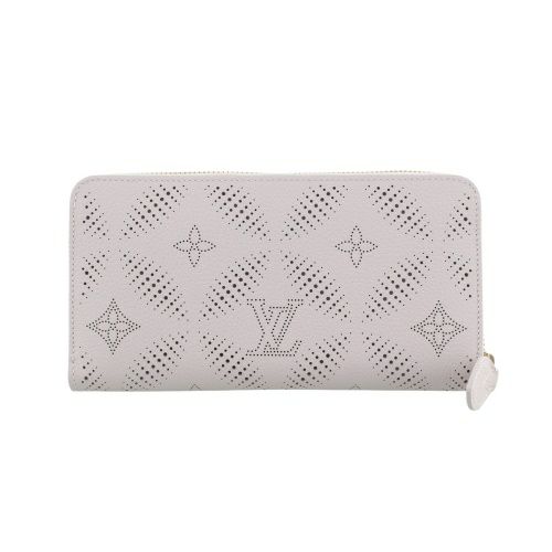 ルイヴィトン 長財布 レディース マヒナ ジッピー・ウォレット グレー LOUIS VUITTON M13469 ブルームグレー/ピンク