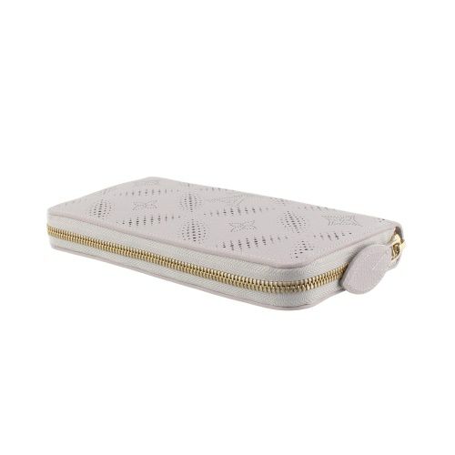 ルイヴィトン 長財布 レディース マヒナ ジッピー・ウォレット グレー LOUIS VUITTON M13469 ブルームグレー/ピンク