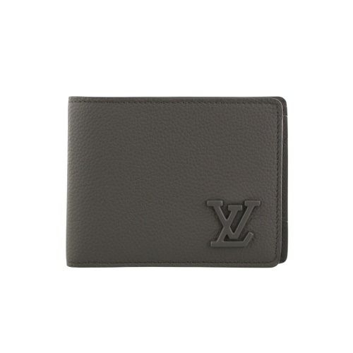 ルイヴィトン 二つ折り財布 レディース アエログラム ポルトフォイユ・ミュルティプル カーキグリーン LOUIS VUITTON M81734 カーキ