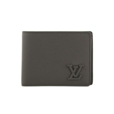 ルイヴィトン 二つ折り財布 アエログラム ポルトフォイユ・ミュルティプル カーキグリーン LOUIS VUITTON M81734 カーキ レディース