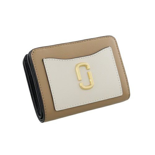 マークジェイコブス 二つ折り財布 レディース ザ ユーティリティ スナップショット コンパクト ウォレット ミニ マルチカラー Marc Jacobs 2F3SMP062S07 233 CAMEL MULTI