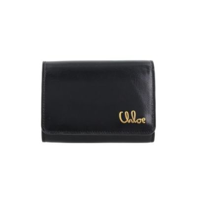 クロエ 三つ折り財布 レディース CHLOE ICONIC TRIFOLD ブラック CHLOE CH25SP483 O16 001 BLACK