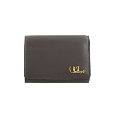 クロエ 三つ折り財布 レディース CHLOE ICONIC TRIFOLD グレー CHLOE CH25SP483 O16 036 FLANNEL GREY