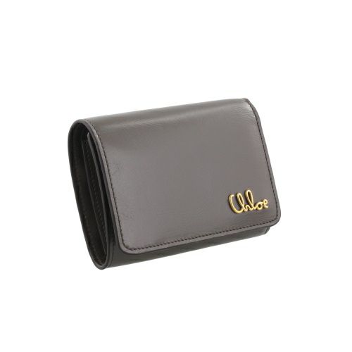クロエ 三つ折り財布 レディース CHLOE ICONIC TRIFOLD グレー CHLOE