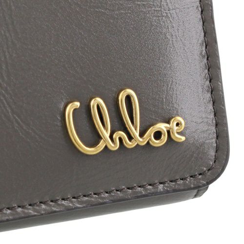 クロエ 三つ折り財布 レディース CHLOE ICONIC TRIFOLD グレー CHLOE