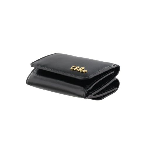 クロエ 三つ折り財布 レディース CHLOE ICONIC MINI TRIFOLD ブラック CHLOE CH25SP487 O16 001 BLACK