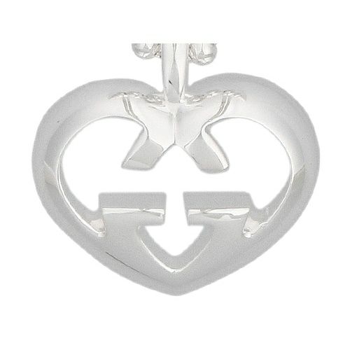 小物 m GUCCI（グッチ） ネックレス ペンダント ラブブリット ハートGG 246487