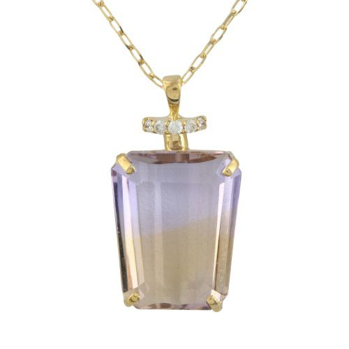 ネックレス K18イエローゴールド アメトリン7.04ct