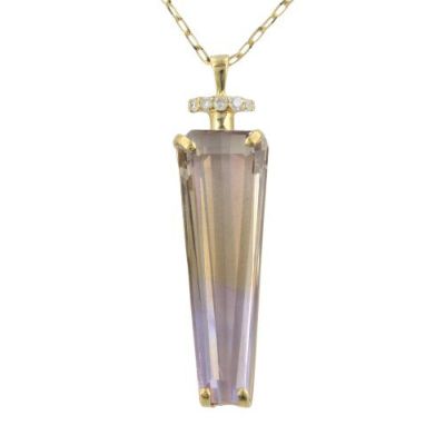 ネックレス K18イエローゴールド アメトリン7.29ct | GINZA