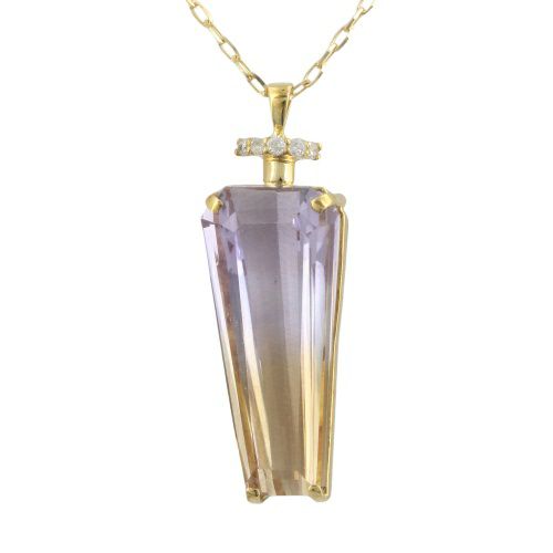 ネックレス K18イエローゴールド アメトリン8.07ct