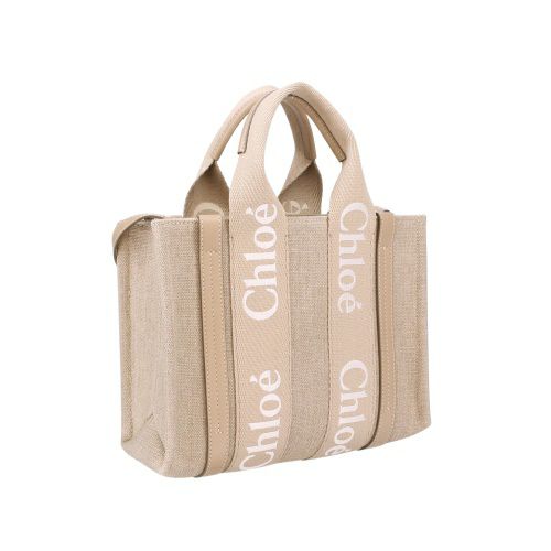 クロエ トートバッグ レディース WOODY SMALL TOTE ベージュ CHLOE  