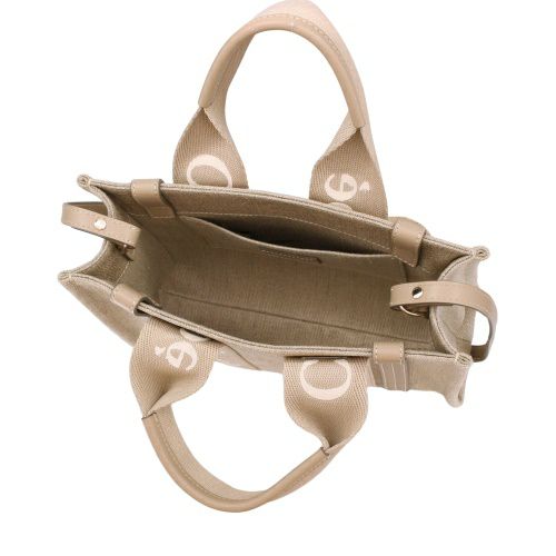 Chloé トートバッグ ベージュ/ブラウン クロエ トートバッグ レディース WOODY SMALL TOTE ベージュ