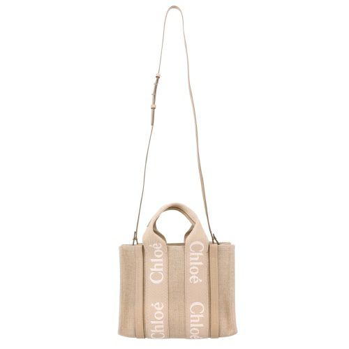 クロエ トートバッグ レディース WOODY SMALL TOTE ベージュ CHLOE CHC23AS397 L17 20E BOYISH BROWN
