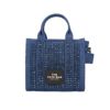 マークジェイコブス トートバッグ レディース THE CRYSTAL DENIM TOTE BAG ブルー Marc Jacobs 2S5HCR019H03 475 DARK WASH CRYSTAL