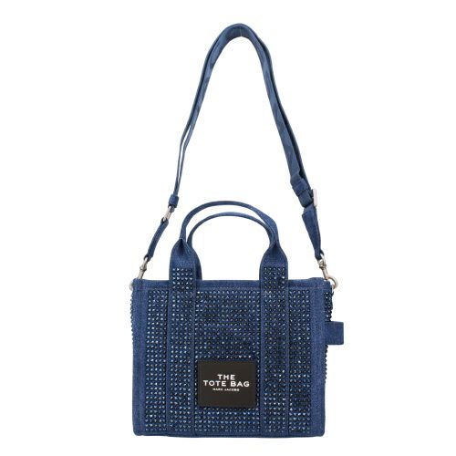 マークジェイコブス トートバッグ レディース THE CRYSTAL DENIM TOTE BAG ブルー Marc Jacobs 2S5HTT026H03 475 DARK WASH CRYSTAL