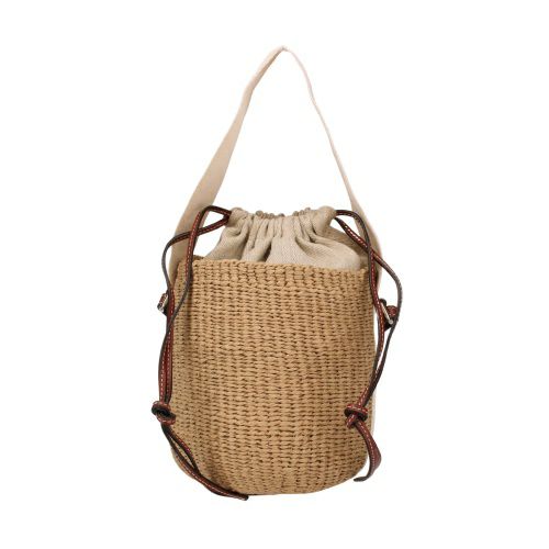 クロエ ハンドバッグ レディース WOODY SMALL BASKET ホワイト CHLOE CHC22SS381 G55 101 WHITE