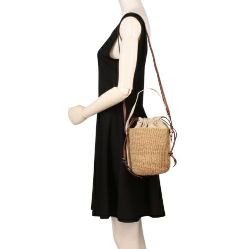 クロエ ハンドバッグ レディース WOODY SMALL BASKET ホワイト CHLOE CHC22SS381 G55 101 WHITE