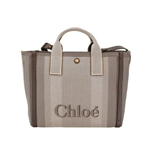 Chloé Small Tote Bag Kohl Brown Chloé Small Chloé Carry Tote Bag In Canvas in Kohl brown