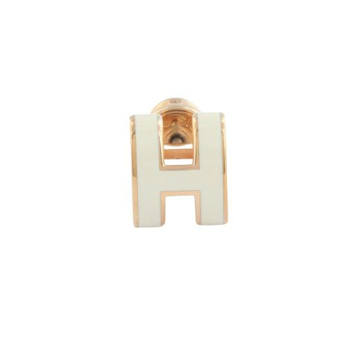 エルメス ピアス レディース ポップアッシュ ミニ MINI POP H ホワイト HERMES H608002FO BLANC/PGD