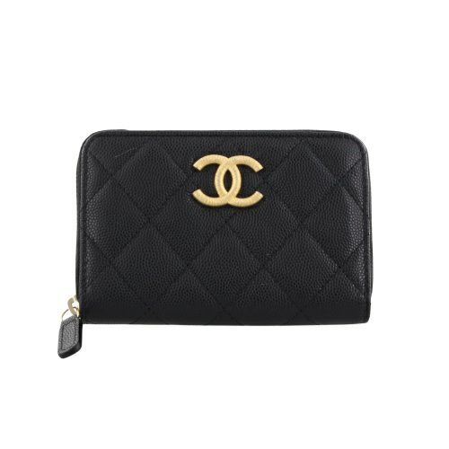 シャネル コインケース レディース ブラック CHANEL AP4479 B19362 94305