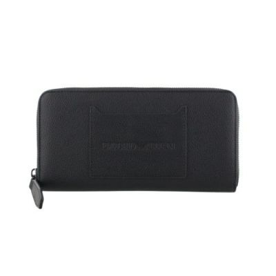 エンポリオアルマーニ ショルダーウォレット 長財布 ブラック エンポリオアルマーニ EMPORIO ARMANI 長財布 メンズ ブラック