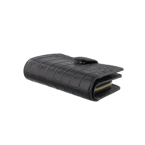 ロダニア 二つ折り財布 レディース ブラック RODANIA RD10397BK
