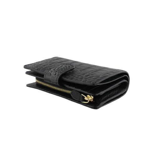 ロダニア 二つ折り財布 レディース ブラック RODANIA RD10397BK