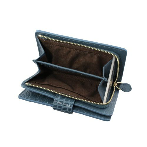 ロダニア 二つ折り財布 レディース ブルー RODANIA RD10397DBL デニムブルー